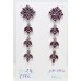 Dangle Earrings Silver 925 Sterling Natural Red Onyx Gem Stone Gift Women E319